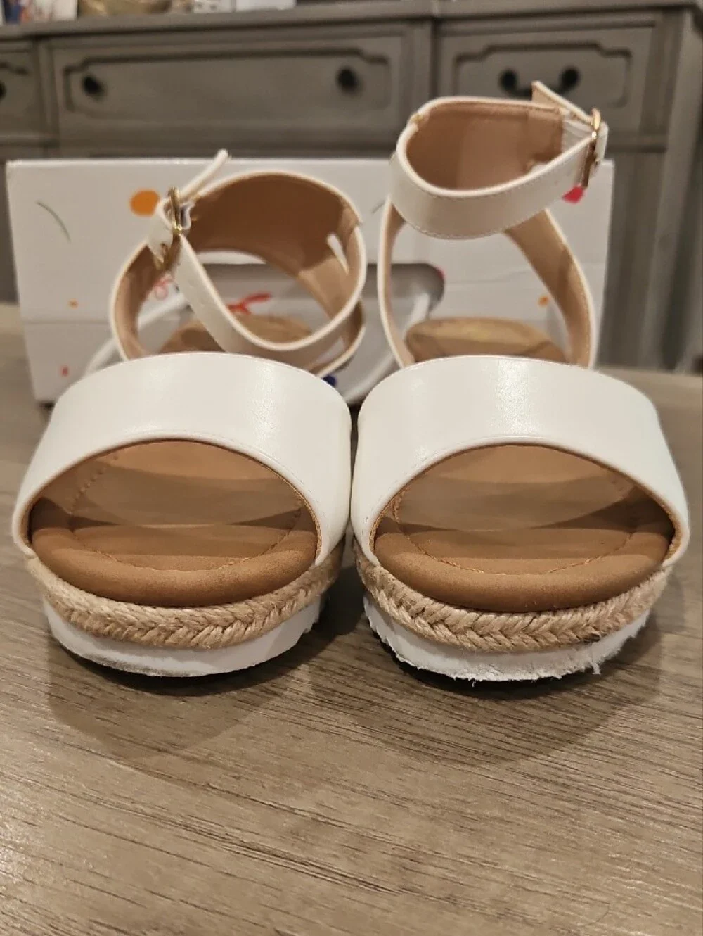 Pandaninjia white espadrille